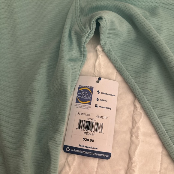 Men’s Fishing Long Sleeve Shirt- Light Blue - Picture 3 of 3